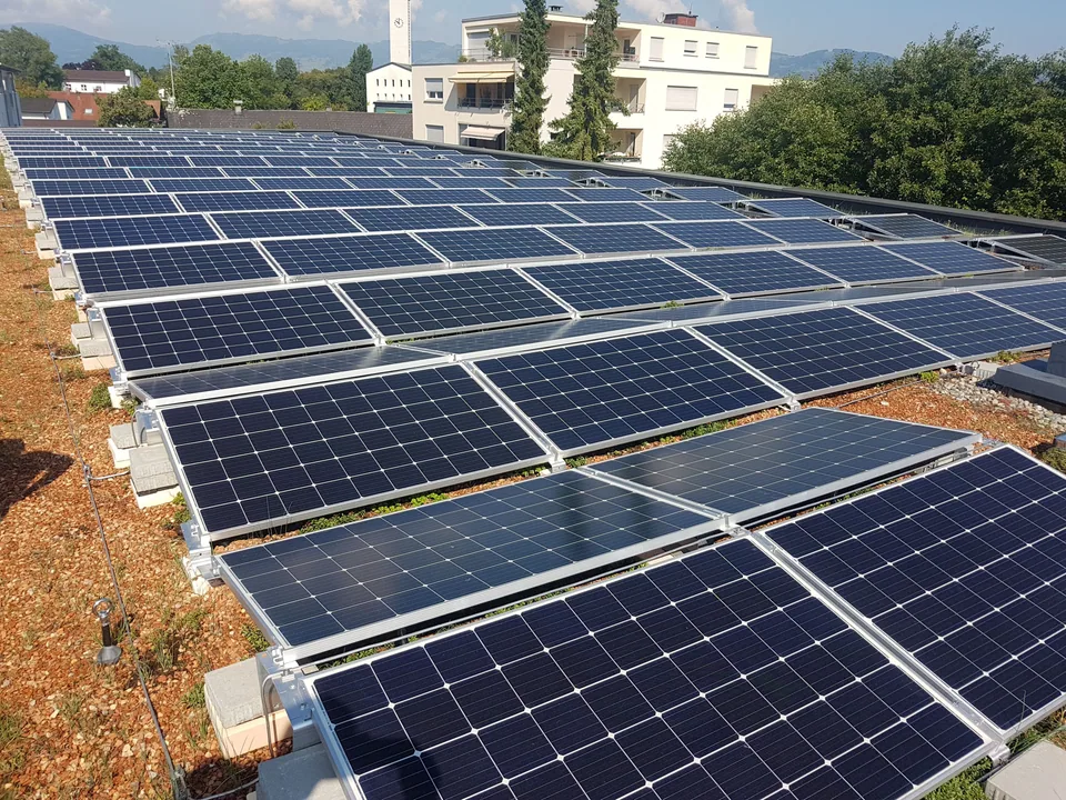Photovoltaik-Installation als Planungsbeispiel für Berlin